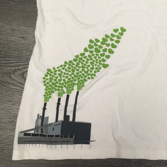 RVL7 by RE:VOLVE T-Shirt White Slim Organic Cotton Juniors Size XS Environmental - Picture 7 of 7
